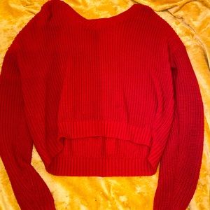 Red sweater